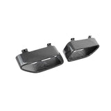 Carbon Fiber Silver Mesh Tail Pipe Tips - McLaren MP$-12C/650S