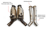 Fabspeed Alfa Romeo Giulia Quadrifoglio link comp. Downpipes