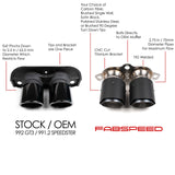 Fabspeed Porsche 992 GT3 / GT3 RS Deluxe Dual Style Tips (2022+)