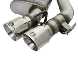 aFe MACHForce XP 3in 304 SS Axle-Back Dual Exhaust (NPP) w/ Polished Tips 16-17 Camro SS V8-6.2L