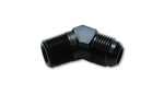 Vibrant -3AN to 1/8in NPT 45 Degree Elbow Adapter Fitting