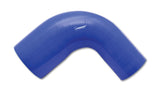 Vibrant 4 Ply Reinforced Silicone 90 degree Transition Elbow 2in ID x 2.5in I.D. 90 deg. Elbow BLUE