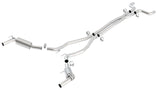 Borla 2010 Camaro 6.2L V8 S Type Catback Exhaust w/o Tips works w/ factory ground affects package ON