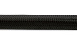 Vibrant -6 AN Black Nylon Braided Flex Hose (2 foot roll)