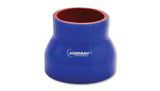 Vibrant 4 Ply Reinforced Silicone Transition Connector - 2.75in I.D. x 3in I.D. x 3in long (BLUE)