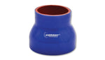 Vibrant 4 Ply Reinforced Silicone Transition Connector - 2.25in I.D. x 2.75in I.D. x 3in long (BLUE)